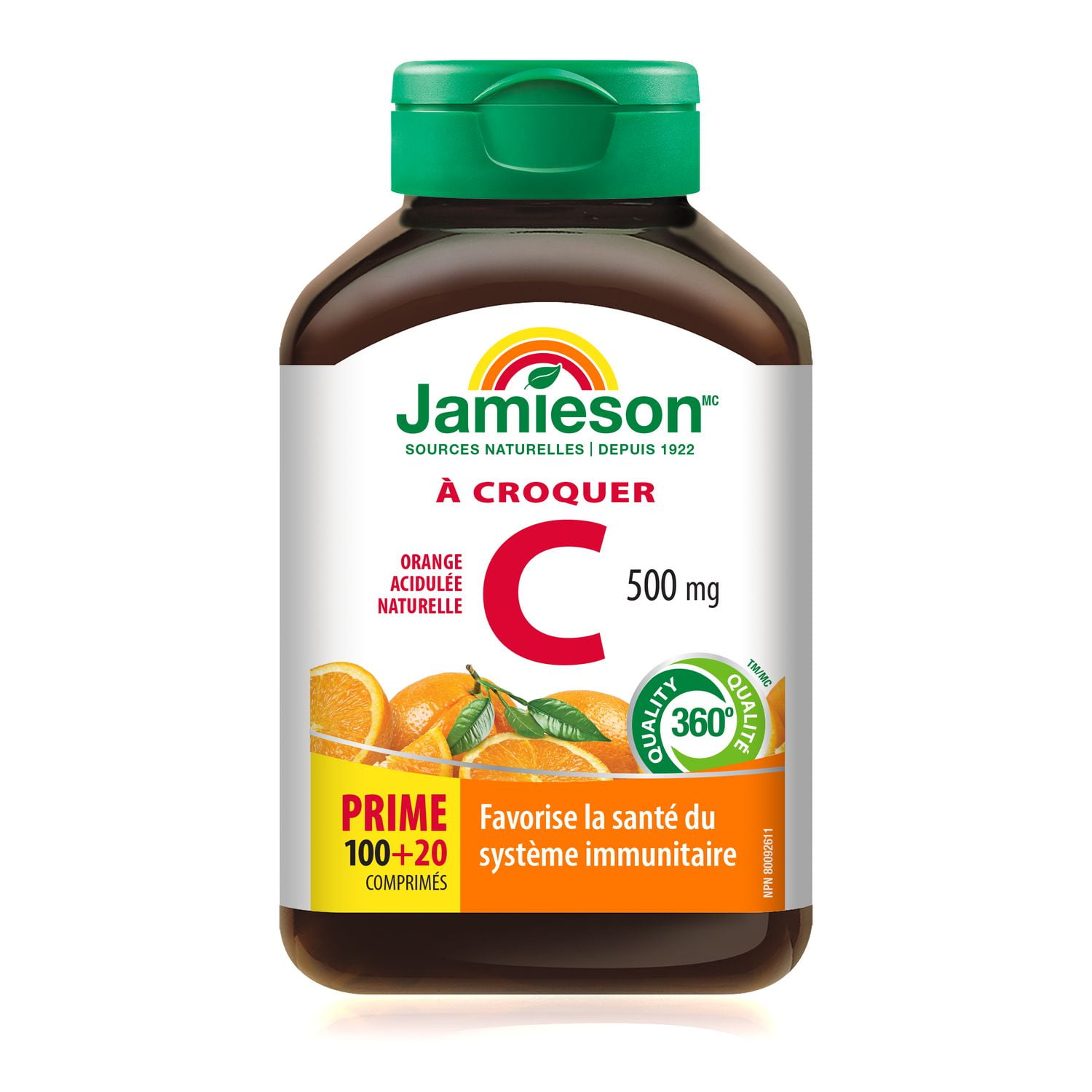 ویتامین سی جمیسون 500 میلی گرم 120 عدد Jamieson Vitamin C